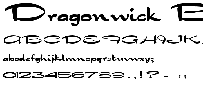 DragonWick Bold font